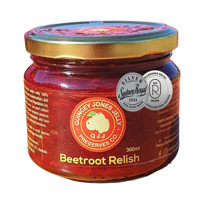 Beetroot condiment jar