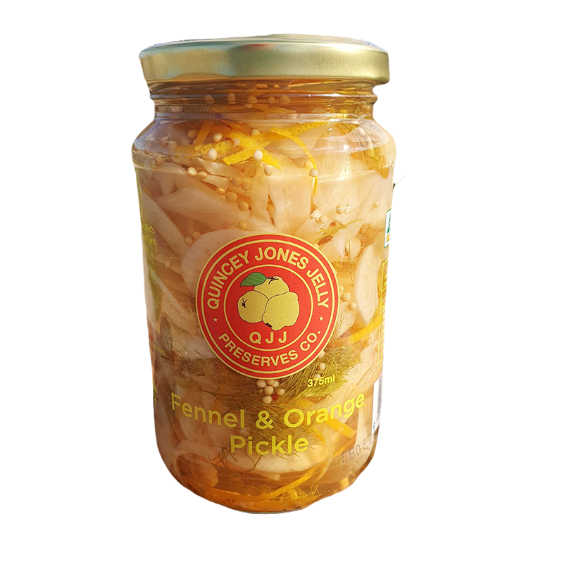 Fennel and orange pickles jar