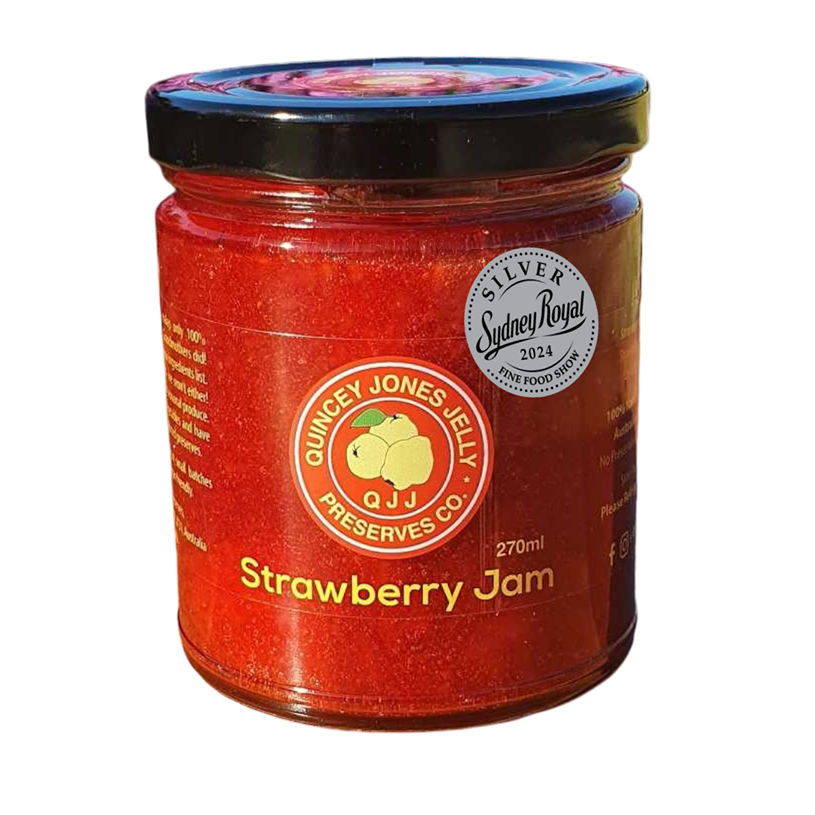 Strawberry jam jar